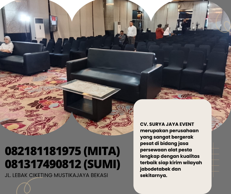Jasa Sewa Sofa Single Dan Double Hitam Jakarta