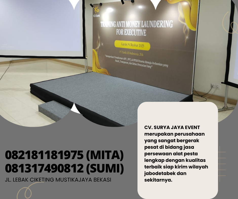 GUDANG SEWA BACKDROP INDOOR WILAYAH BEKASI