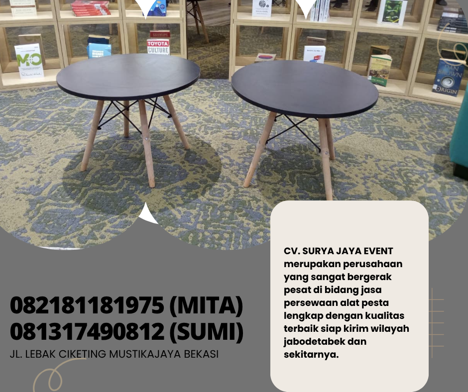 SEWA MEJA DIRMY KAYU SIAP KIRIM AREA BEKASI