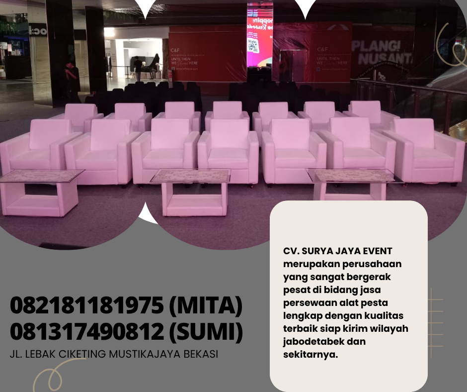Pusat Sewa Sofa Putih Type Single,doubel,Triple Jakarta