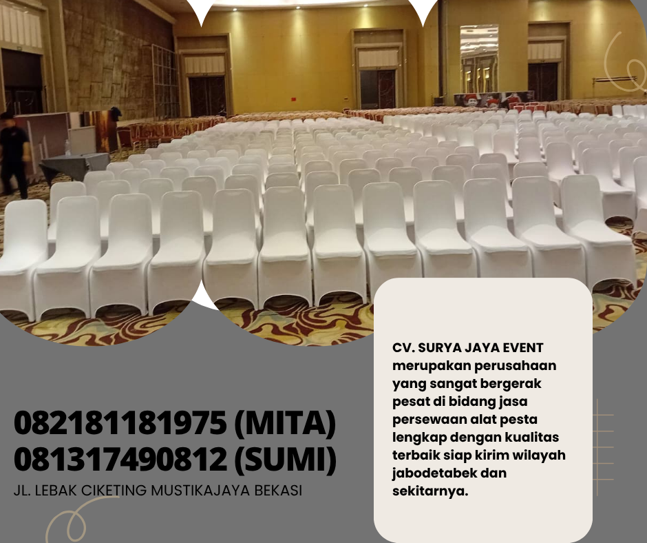 Spesialis Sewa Kursi Futura Cover Putih Ketat Jakarta