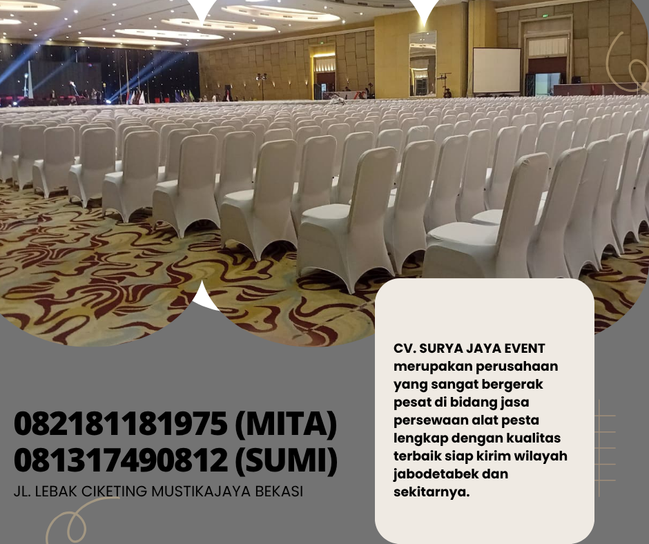 Spesialis Sewa Kursi Futura Cover Putih Ketat Jakarta