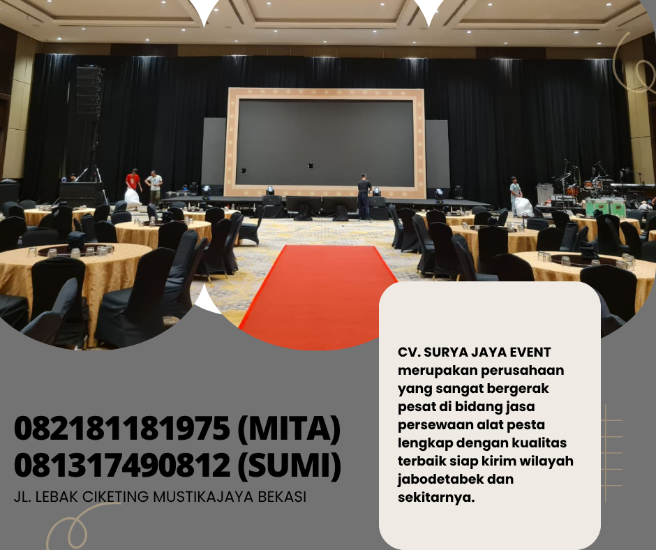 Vendor Sewa Meja,Kursi Lengkap Cover Jakarta