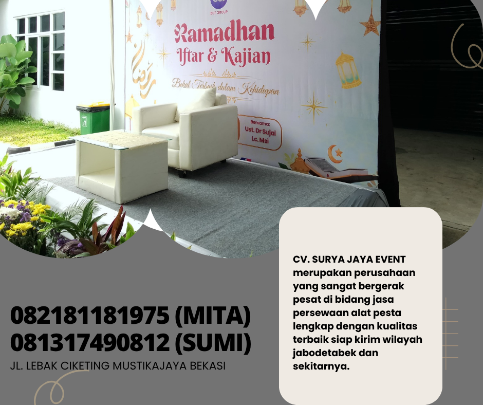 Sewa Sofa, Meja, Kursi, Panggung Berkualitas Jakarta