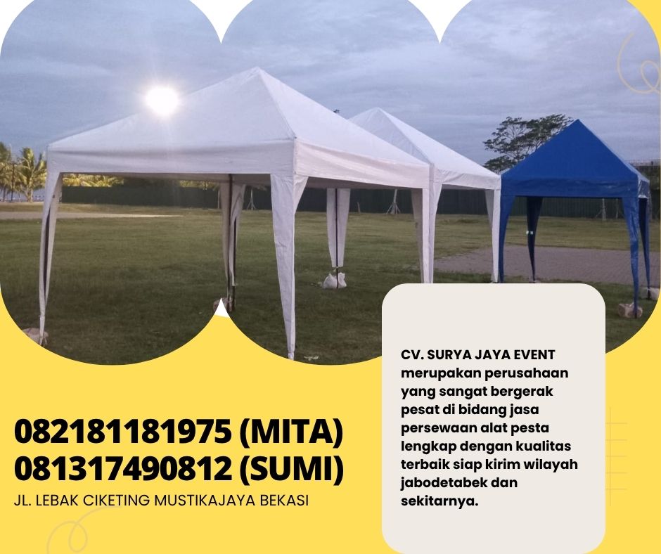 Jasa Sewa Tenda Bazar Putih 2x2m Jakarta