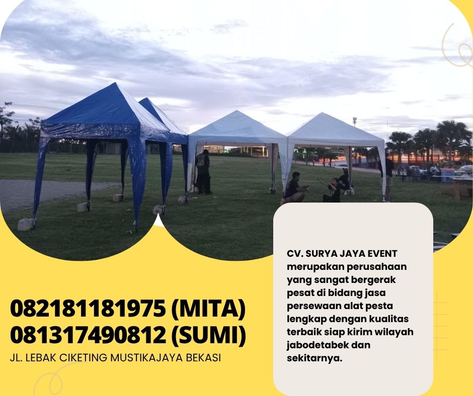 Jasa Sewa Tenda Bazar Putih 2x2m Jakarta