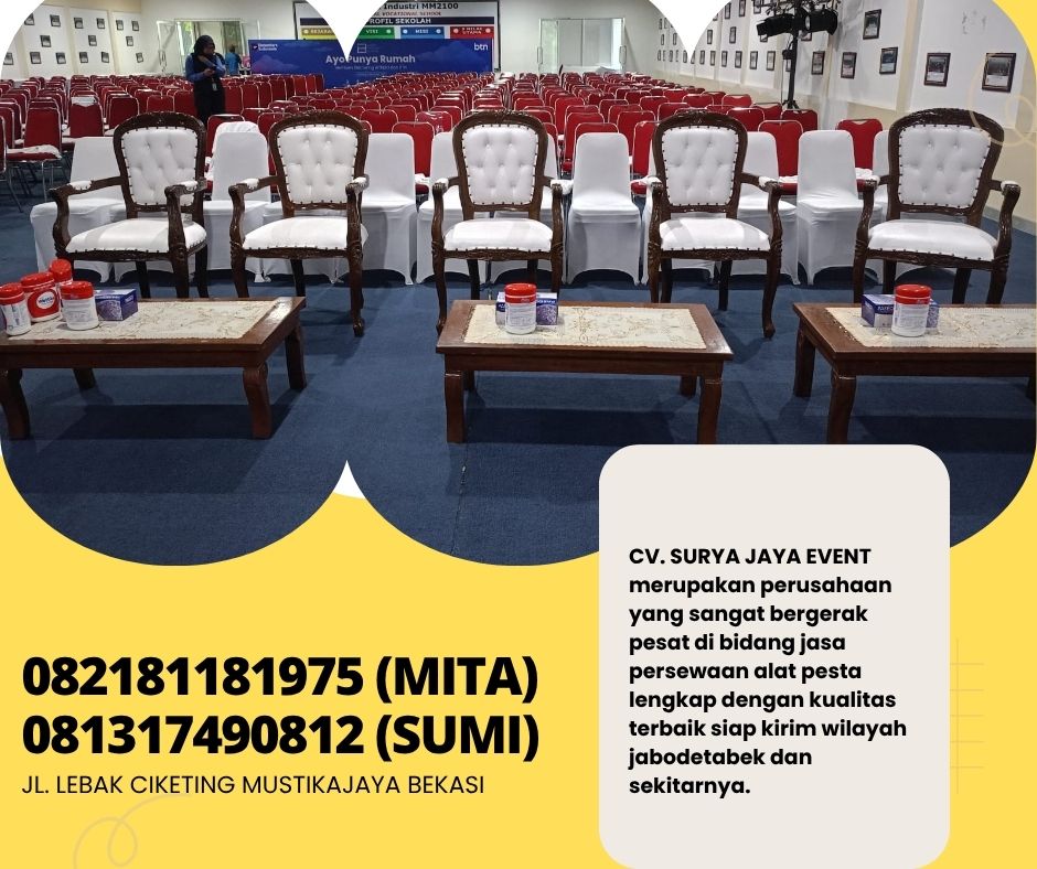 Pusat Sewa Arm Chairs Kursi VIP Kayu Jati Jakarta