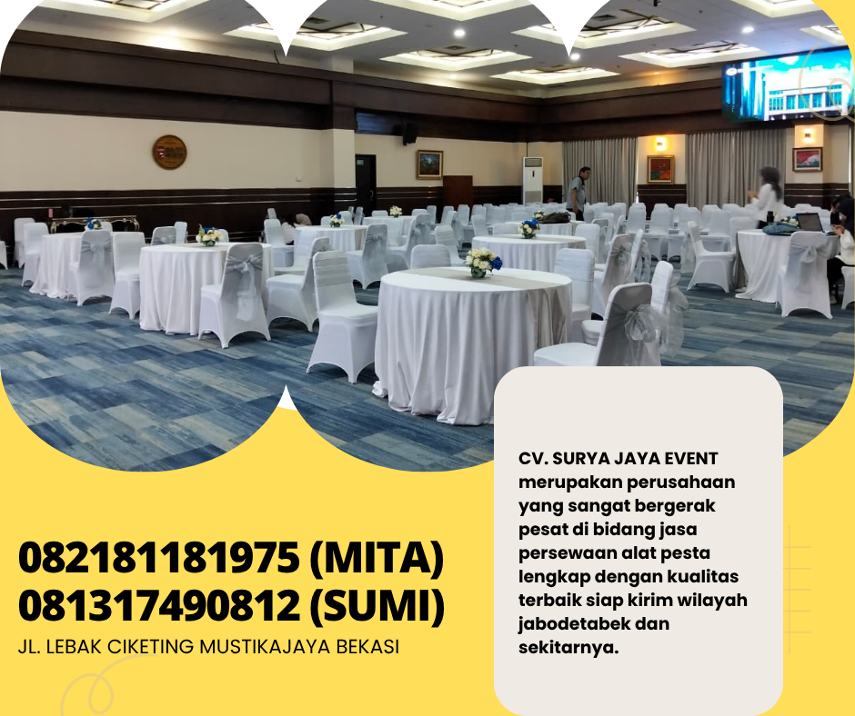 Rental Round Table Lengkap Lazy Susan Area Jakarta