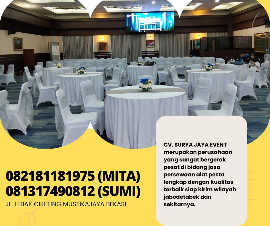 Rental Round Table Lengkap Lazy Susan Area Jakarta