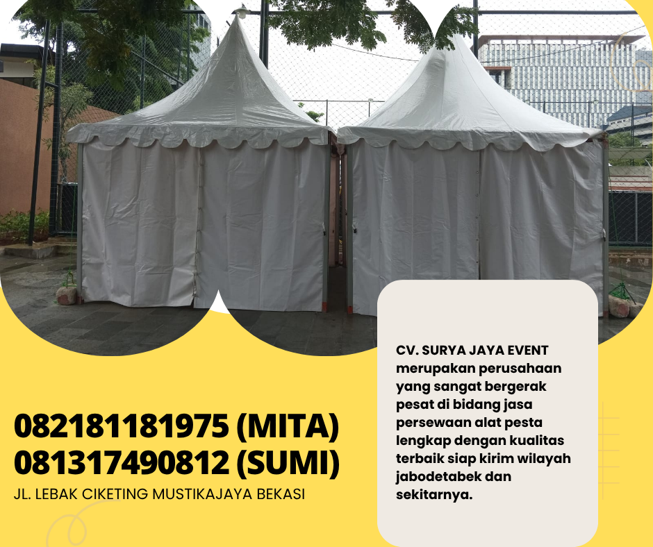 Jasa Sewa Sarnafil Tenda Kerucut Atap Putih Jakarta