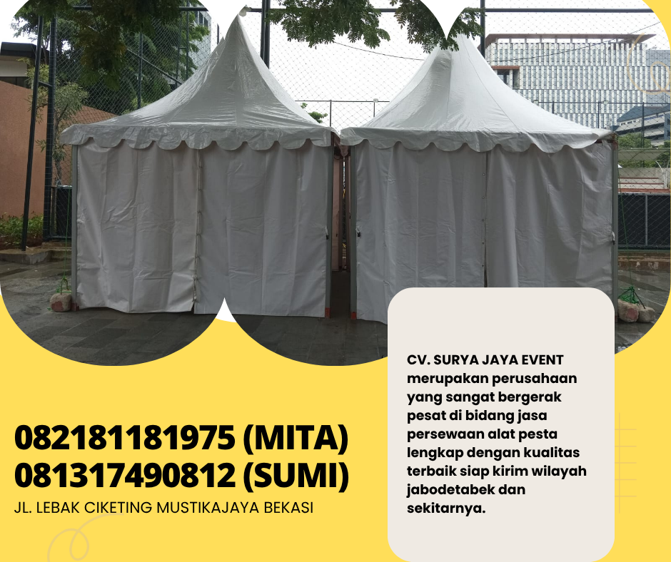 Jasa Sewa Sarnafil Tenda Kerucut Atap Putih Jakarta