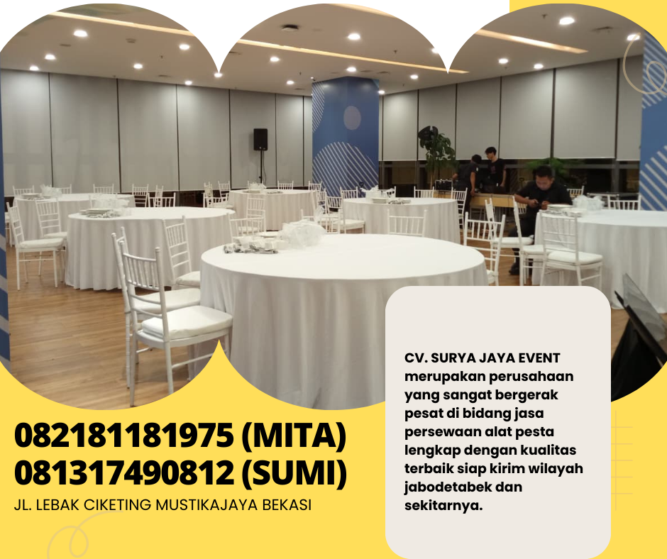 Tiffany Chairs Rental Center Bekasi