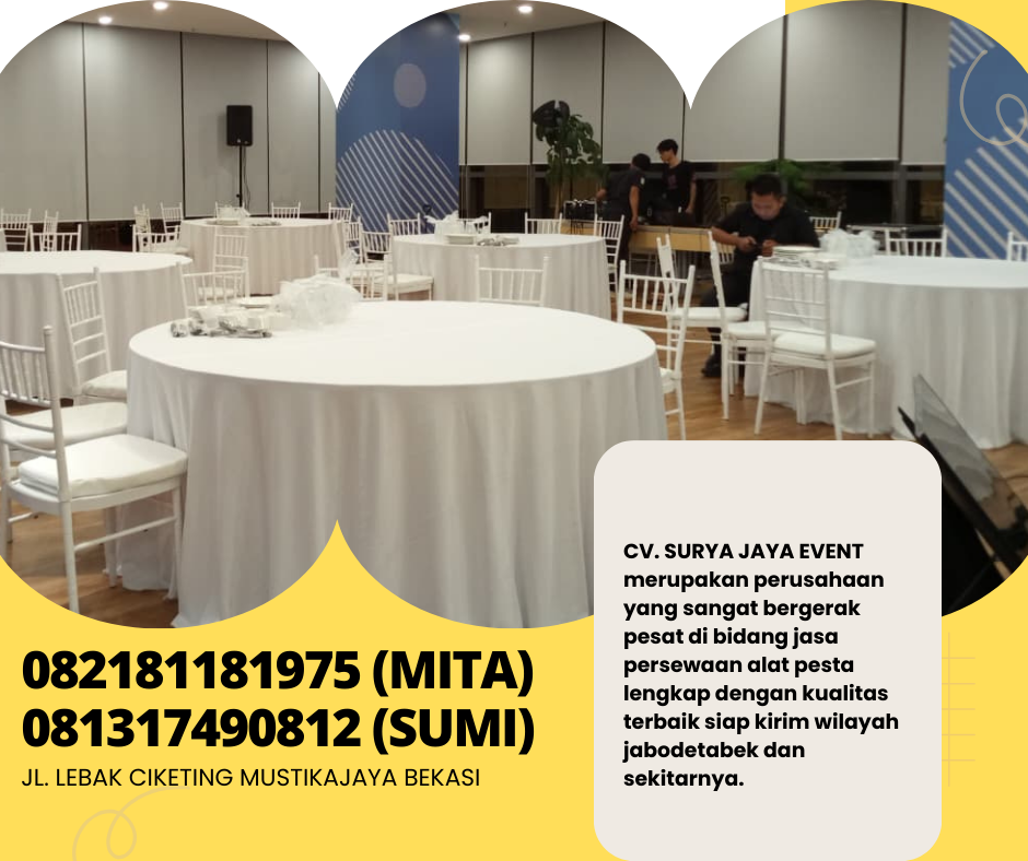 Tiffany Chairs Rental Center Bekasi