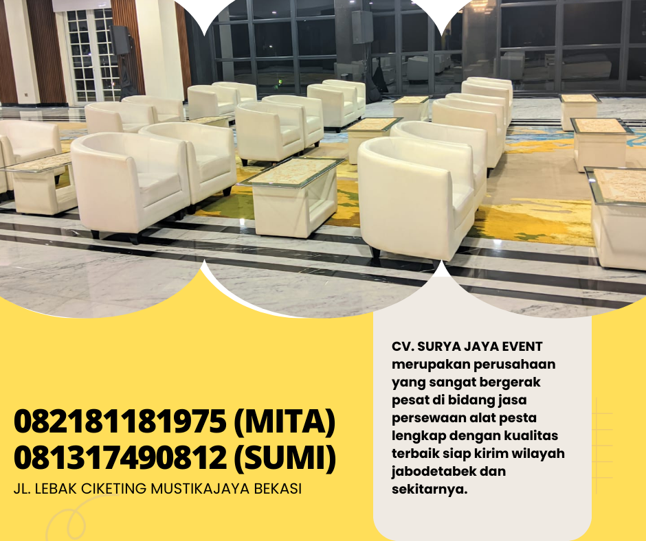 Gudang Sewa Sofa Oval Mewah Di Jakarta 