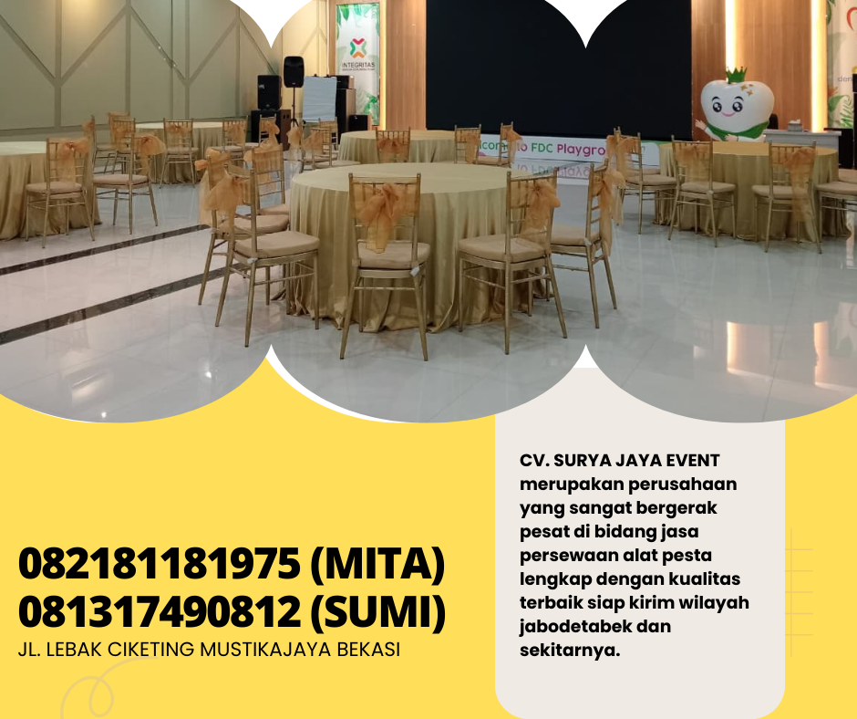 LAYANAN SEWA KURSI TIFFANY PUTIH DI JAKARTA
