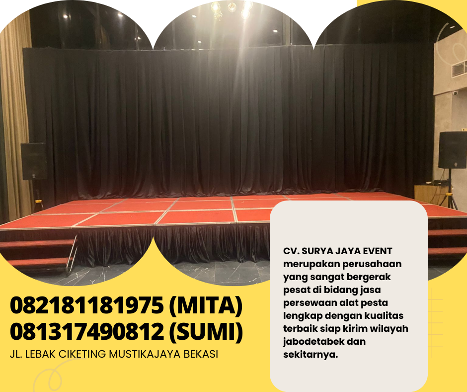 Rental Black Curtain Event Hotel Ritz Calton Kuningan Jaksel