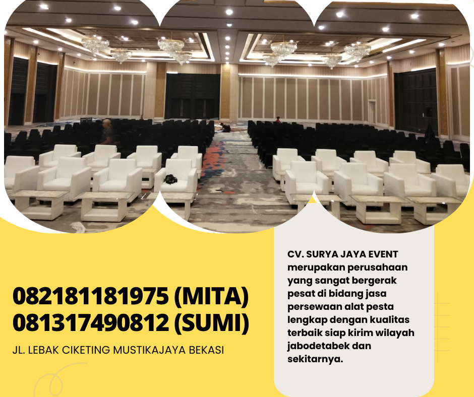 RENTAL SOFA KOTAK PUTIH MINIMALIS DI BOGOR
