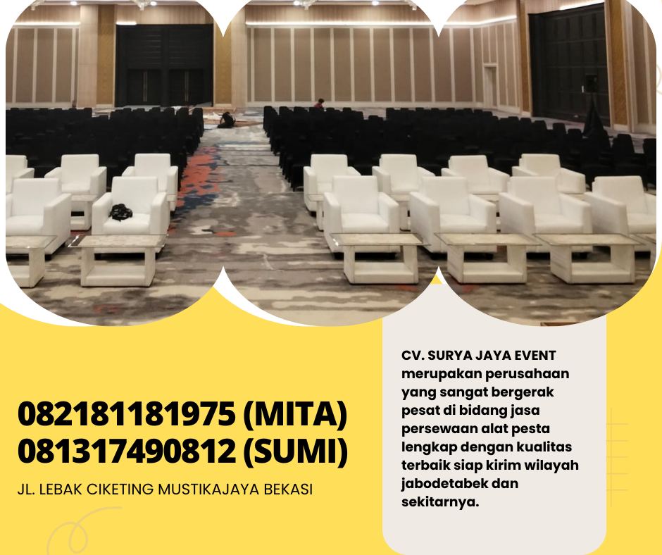 RENTAL SOFA KOTAK PUTIH MINIMALIS DI BOGOR