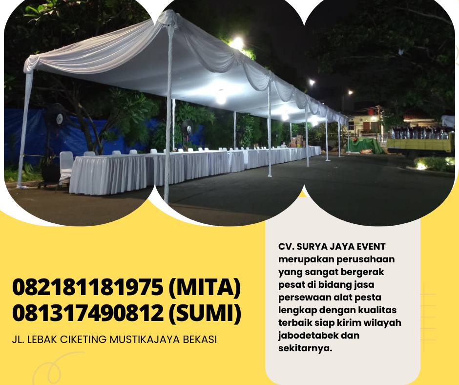 Sewa Tenda Plafon Putih,Flooring,Kursi Cover Putih Jakarta