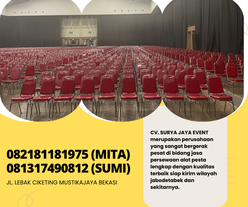 Rental Kursi Event Type Susun Futura Polos Event PIK 2