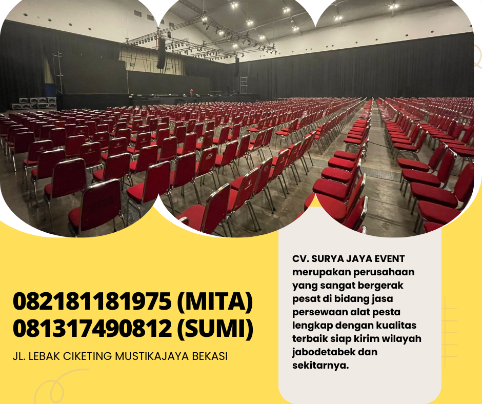 Rental Kursi Event Type Susun Futura Polos Event PIK 2