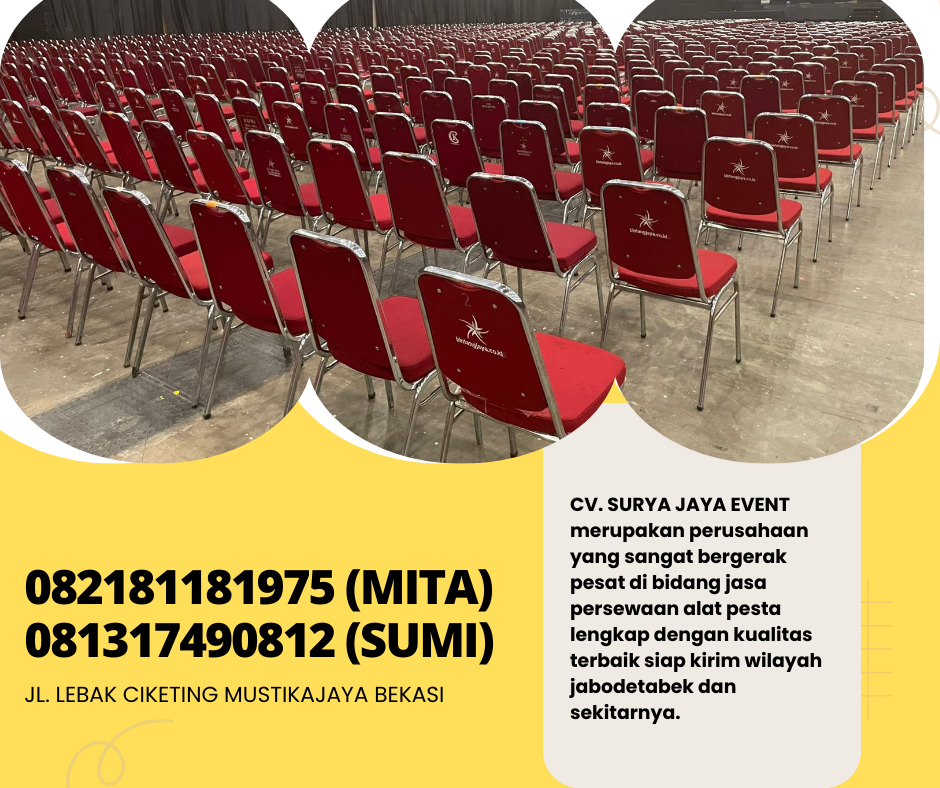Rental Kursi Event Type Susun Futura Polos Event PIK 2