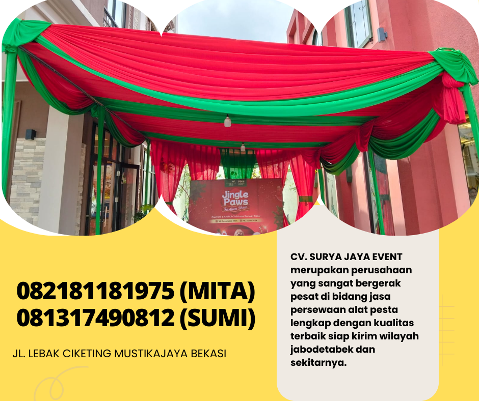 Pusat Sewa Tenda Roder,Tenda Konvensional,Bazar Area Depok