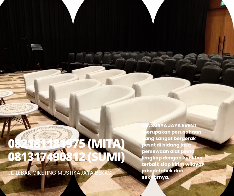 DISEWAKAN SOFA OVAL MINIMALIS DI JAKARTA
