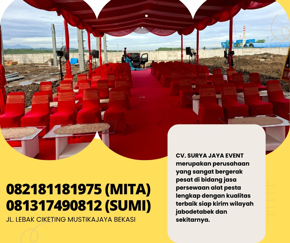 Sewa Tenda Serut,Kursi,Meja,Flooring,Barstool Area Cikarang