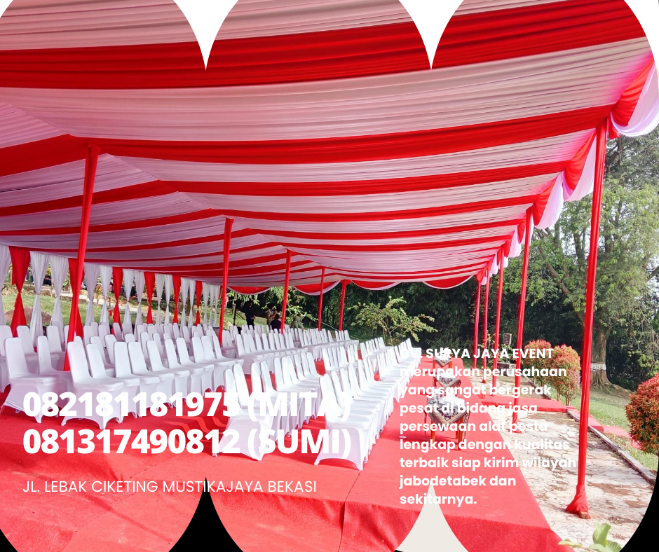 Rental Tenda Aneka Warna Dan Model Dekorasi Area Bekasi