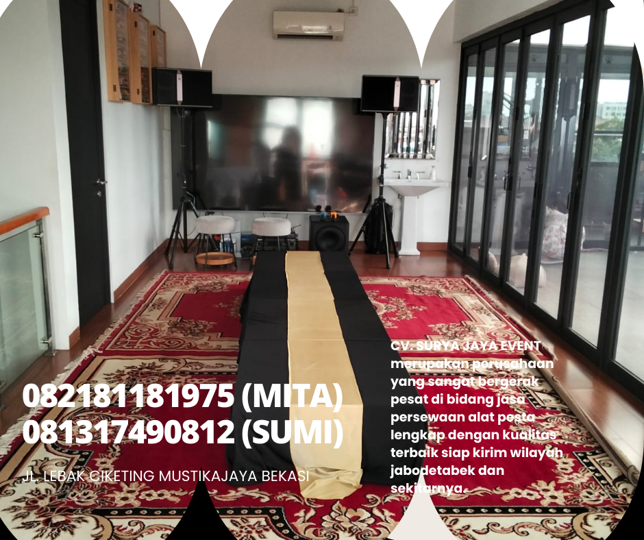 Sewa Meja Lesehan, Karpet permadani Kursi Tiffany Jakarta