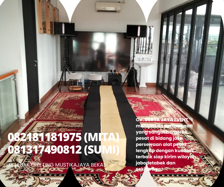 Sewa Meja Lesehan, Karpet permadani Kursi Tiffany Jakarta