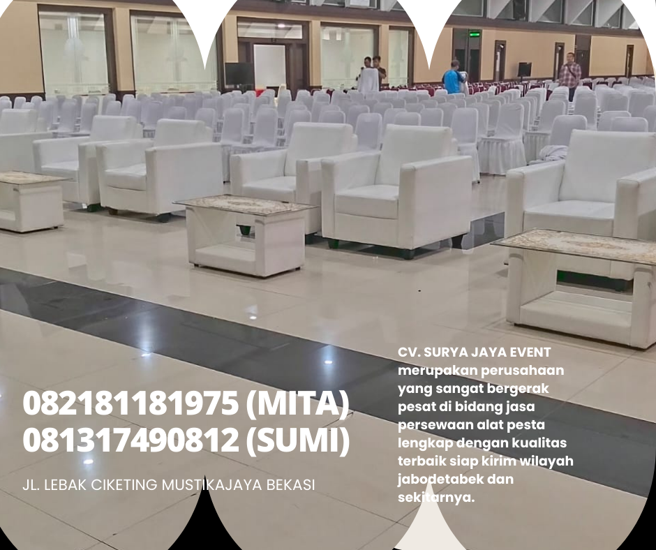 Sewa Sofa Bersih Putih Bekasi Jaminan Mutu
