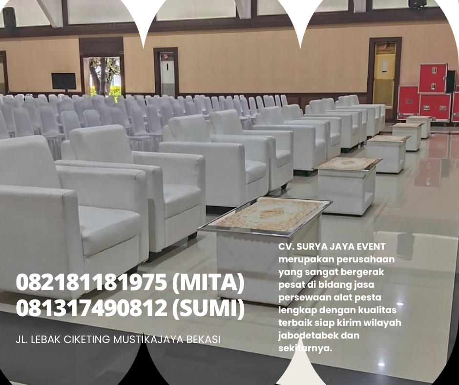 Sewa Sofa Bersih Putih Bekasi Jaminan Mutu