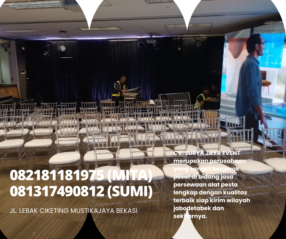 Sewa Kursi Tiffany,Olivia,Ghost type Acrylic Area Jakarta