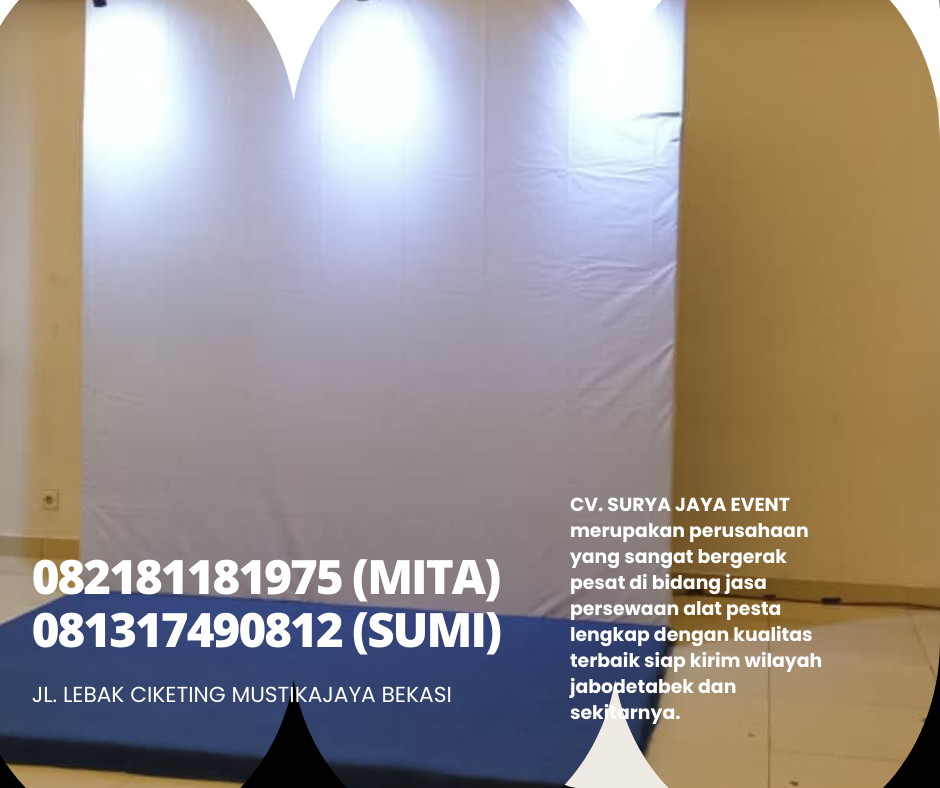 Rental Panggung Dan Backdrop Lengkap Lampu Sorot Jakarta