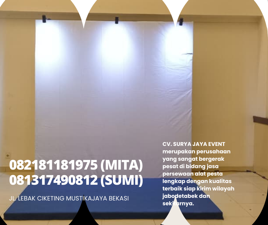Rental Panggung Dan Backdrop Lengkap Lampu Sorot Jakarta