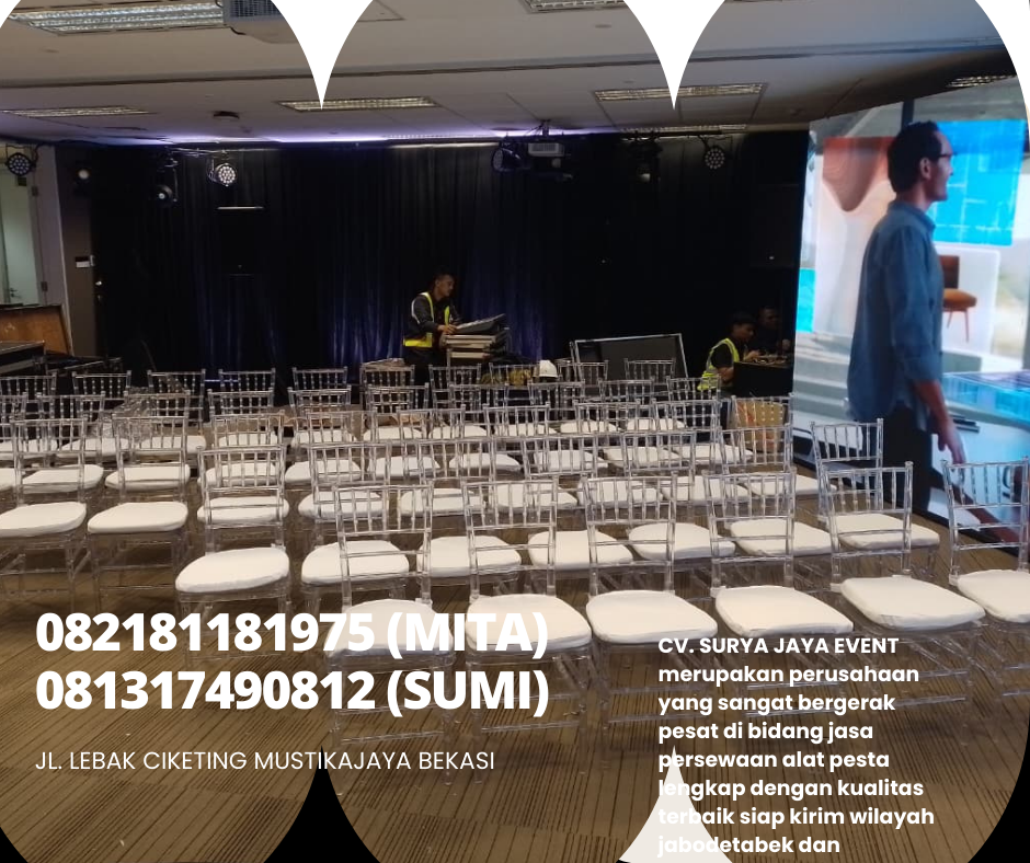 Sewa Kursi Tiffany,Olivia,Ghost type Acrylic Area Jakarta