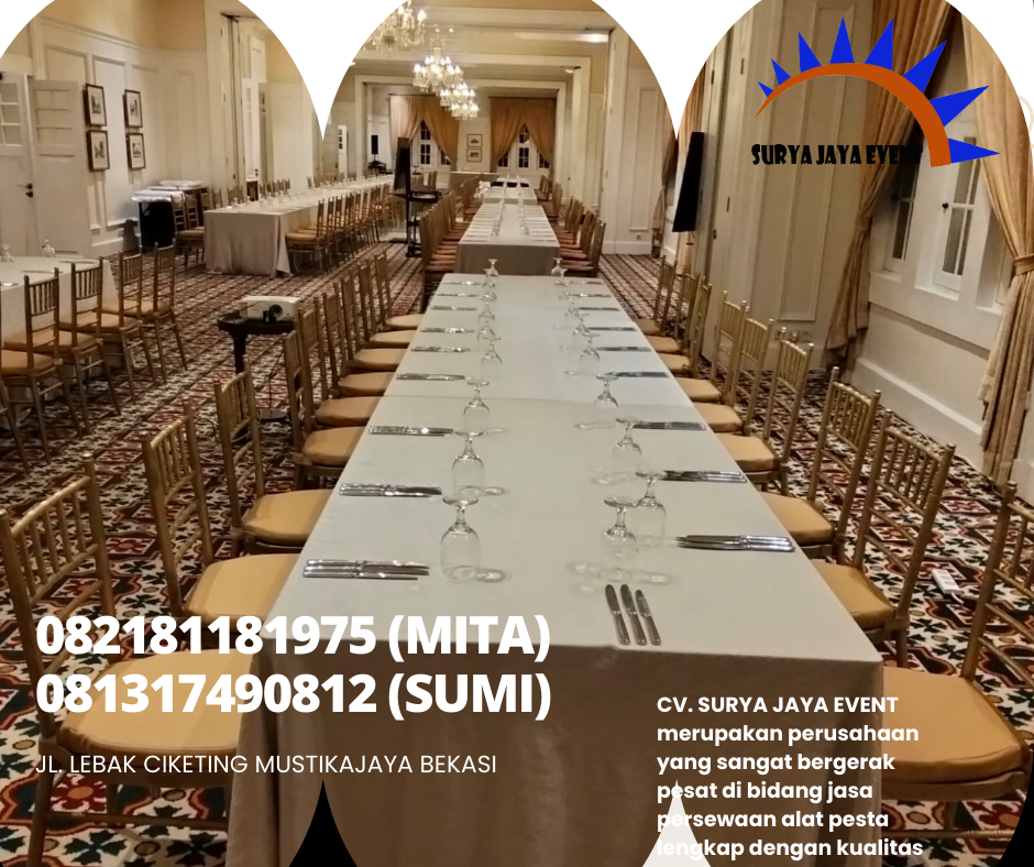 LAYANAN SEWA KURSI TIFFANY KAYU EKONOMIS DI JAKARTA