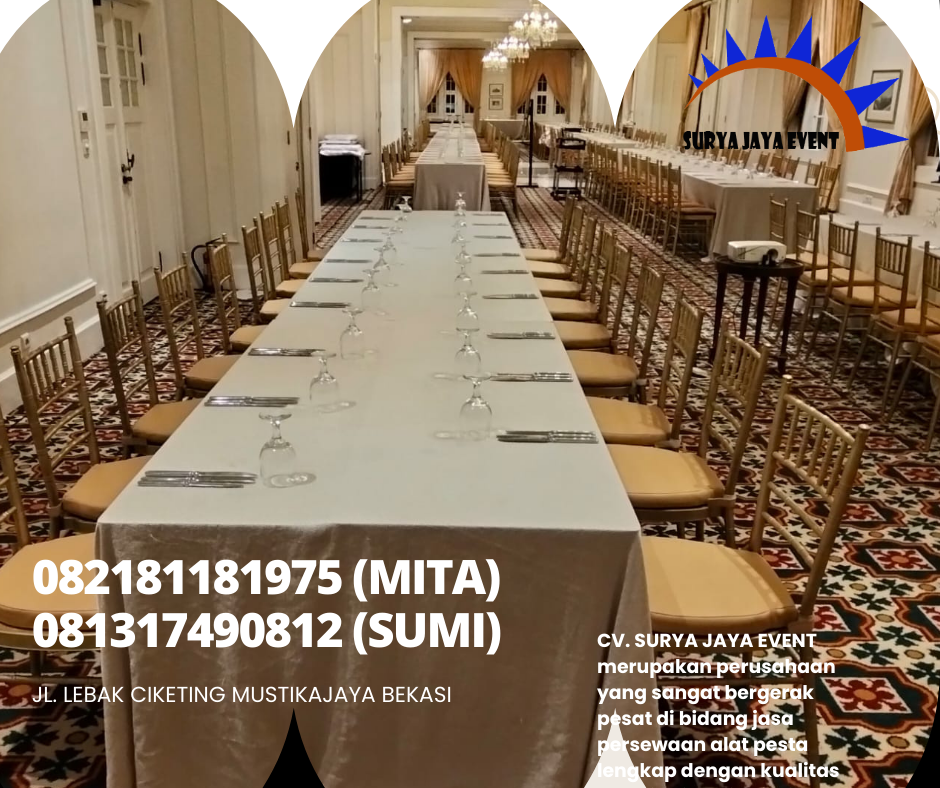 LAYANAN SEWA KURSI TIFFANY KAYU EKONOMIS DI JAKARTA