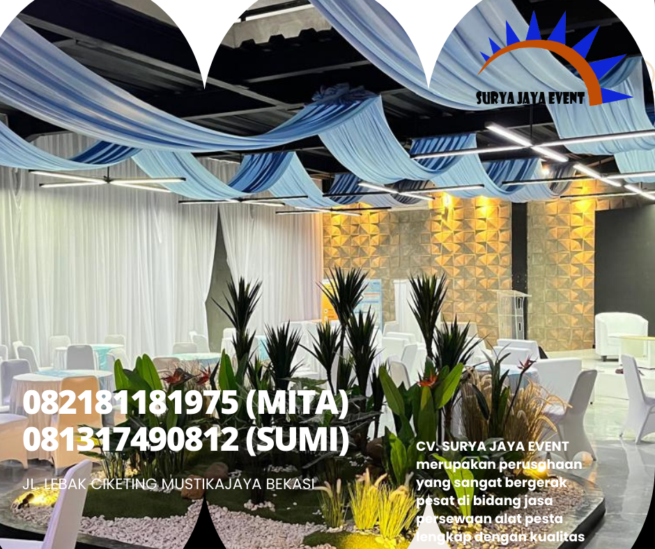 Sewa Meja 120x60cm,Bunga Meja,Kursi Susun Jakarta