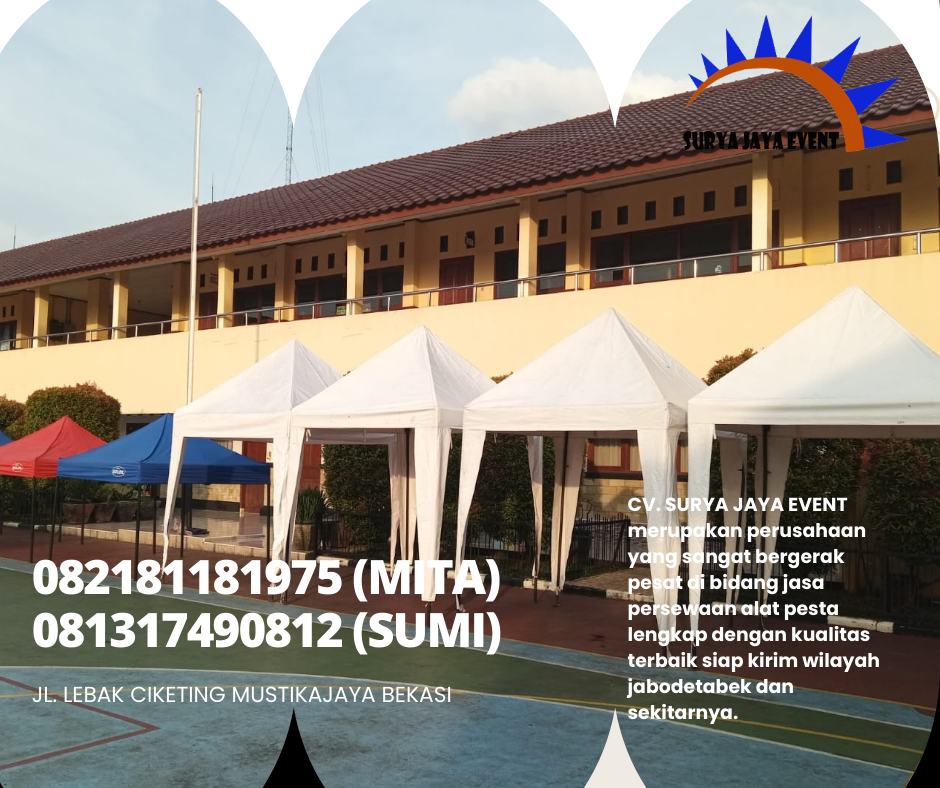 Sewa Tenda Bazar Ramadhan Ukuran 2x2m Dan 3x3m Bekasi