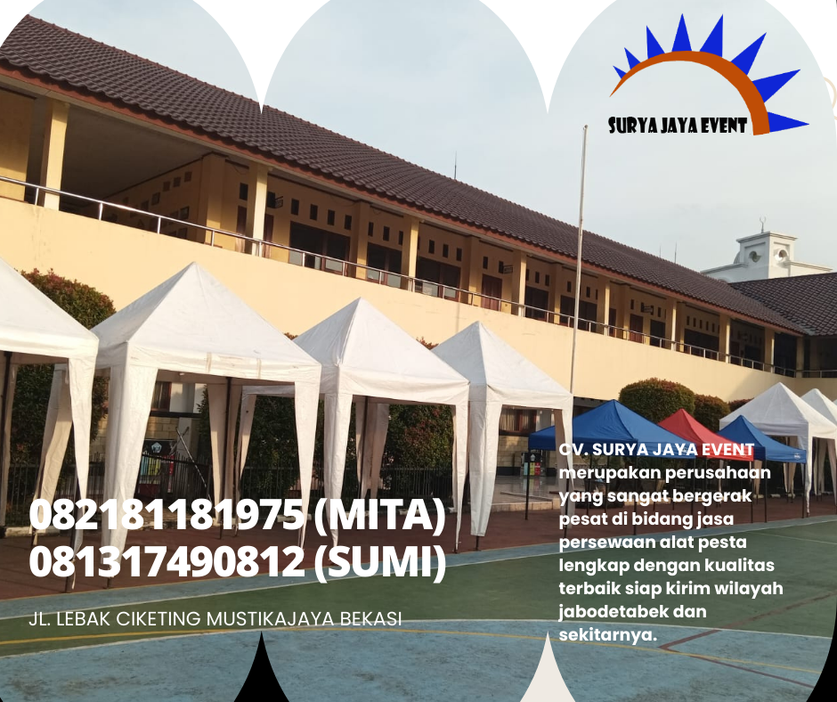 Sewa Tenda Bazar Ramadhan Ukuran 2x2m Dan 3x3m Bekasi