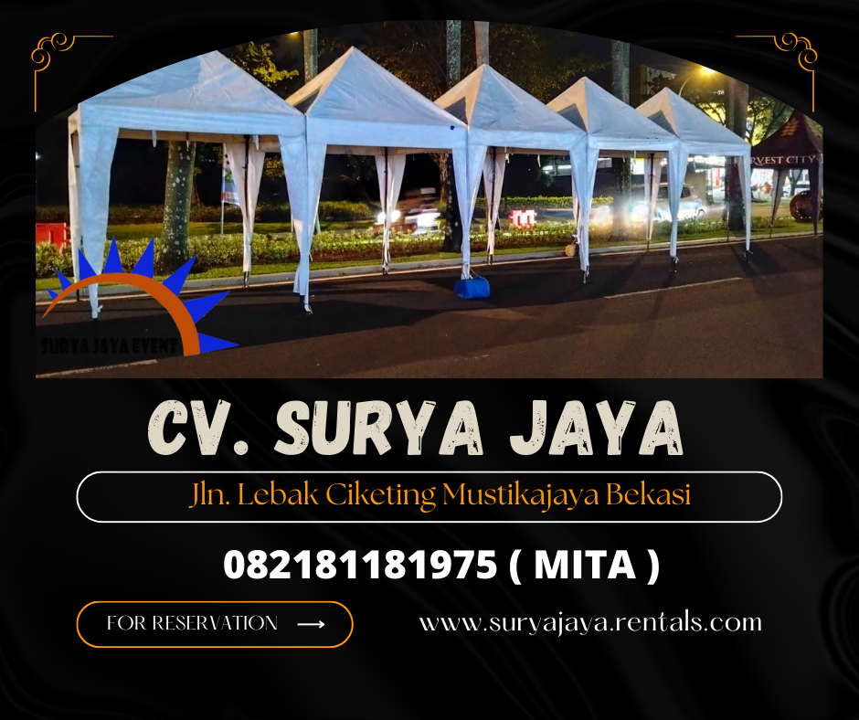 MENYEWAKAN TENDA BAZAR MURAH SIAP KIRIM JAKKARTA
