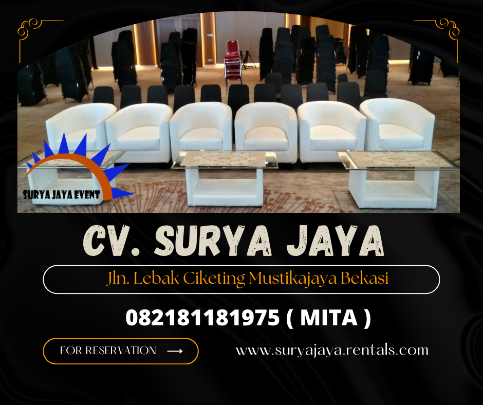Rental Sofa,Podium Putih,Meja Jakarta