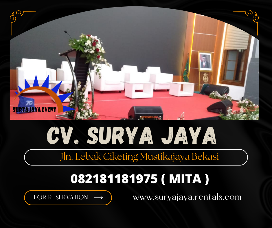 Rental Sofa,Podium Putih,Meja Jakarta
