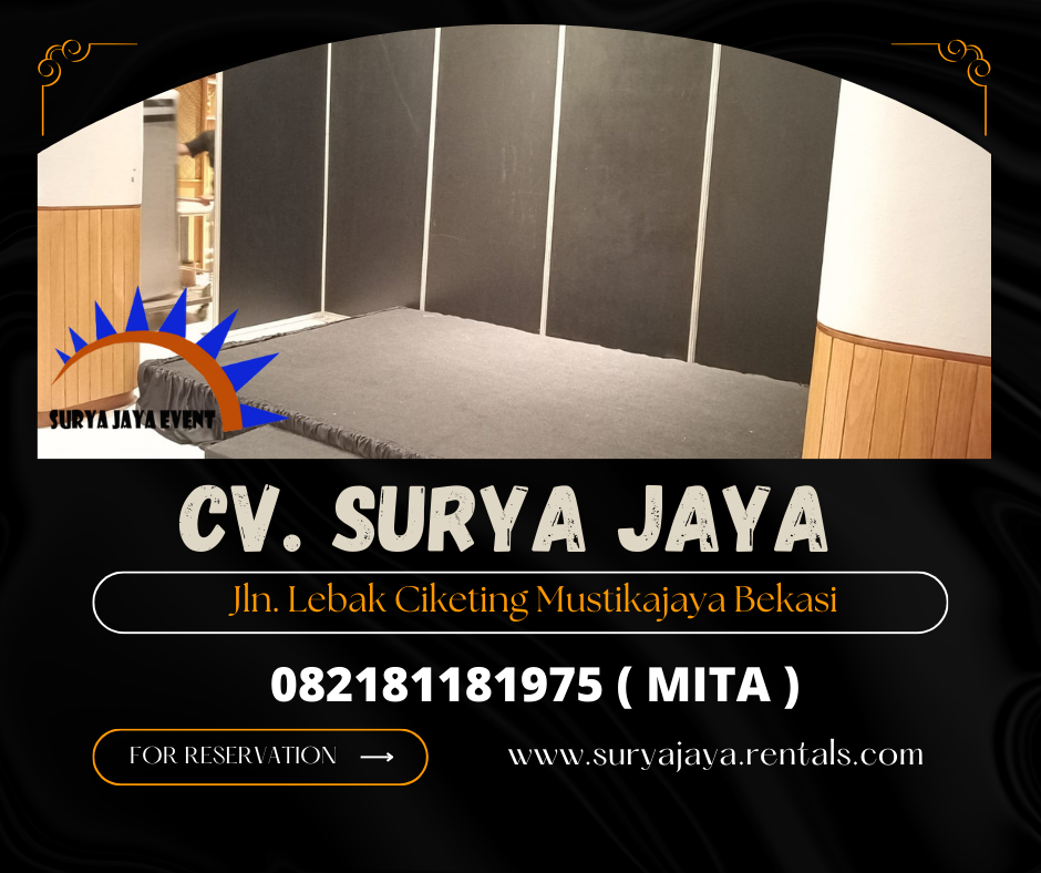 Rental Partisi Skat Ruangan Dan Backdrop Area Jakarta