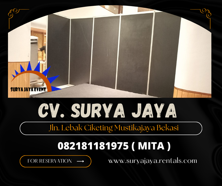 Rental Partisi Skat Ruangan Dan Backdrop Area Jakarta