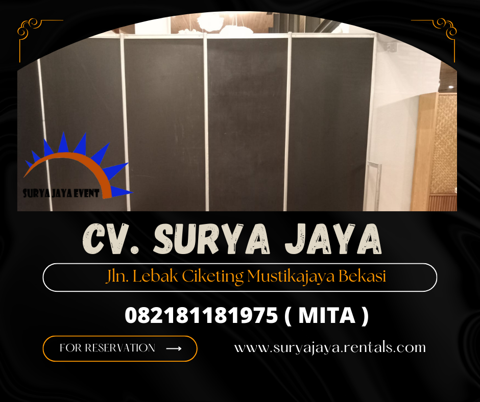 Rental Partisi Skat Ruangan Dan Backdrop Area Jakarta