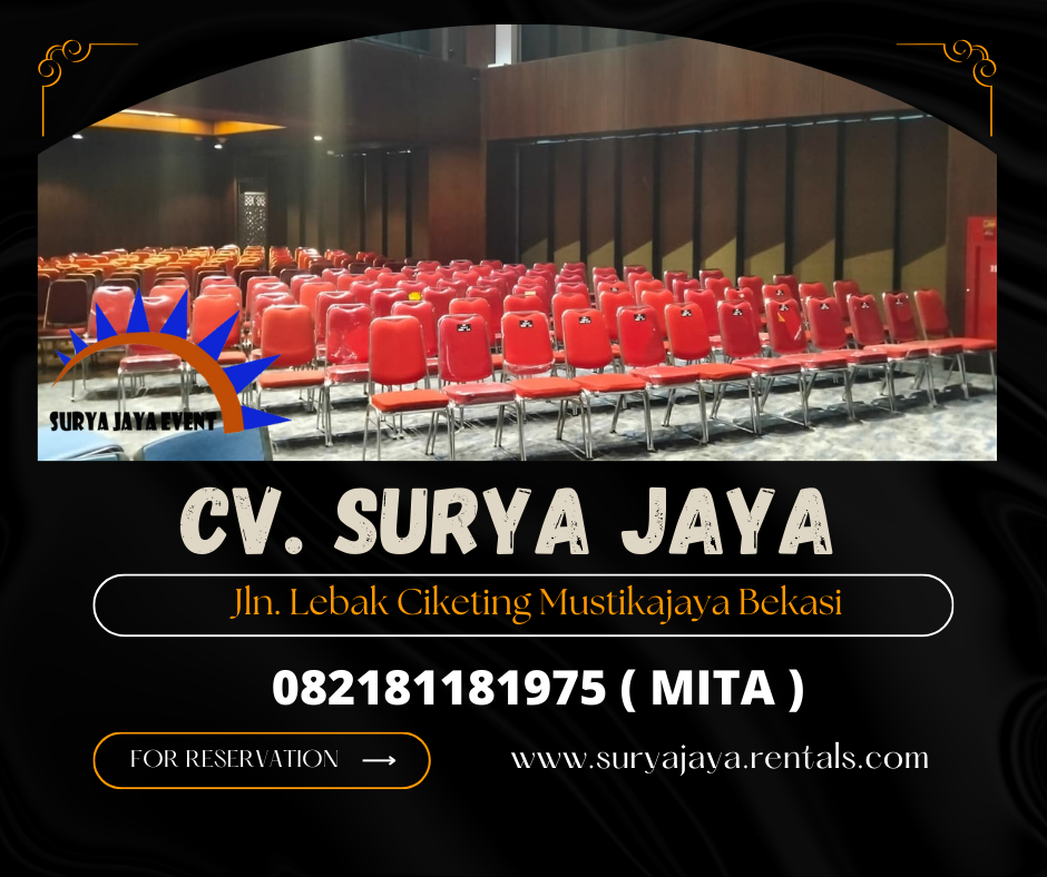 MENYEWAKAN KURSI FUTURA POLOS MERAH AREA BEKASI